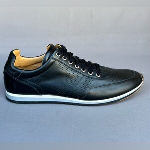 MAGNANNI Lizandro Athletic Classic Trainers Leather Black Men’s Size 13 US Size